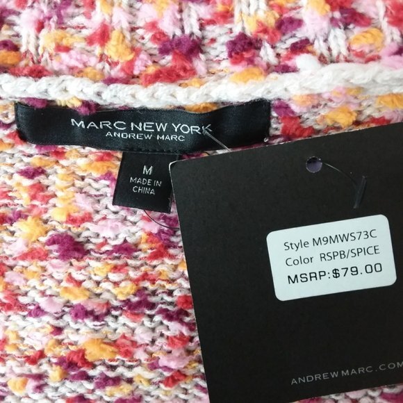 Marc New York Multicolor Long Sleeve Sweater M - Picture 4 of 10